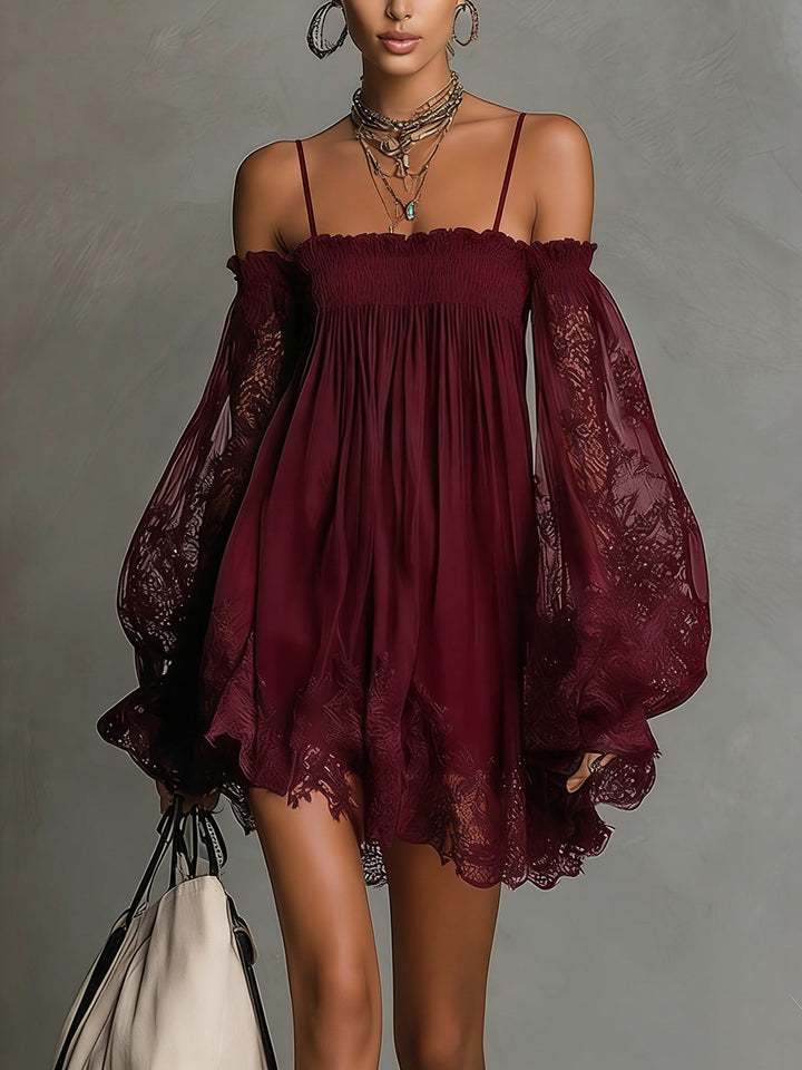 Noctira Lace Whisper Mini Dress