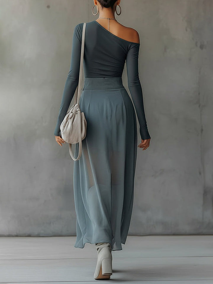Azmira Flow Slit Maxi Dress