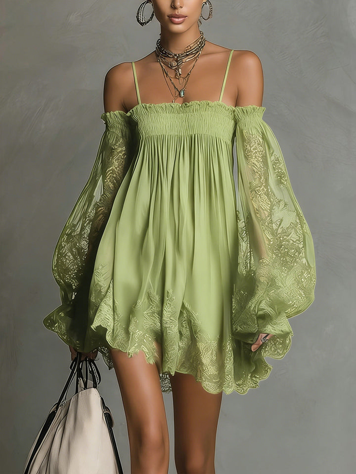 Noctira Lace Whisper Mini Dress