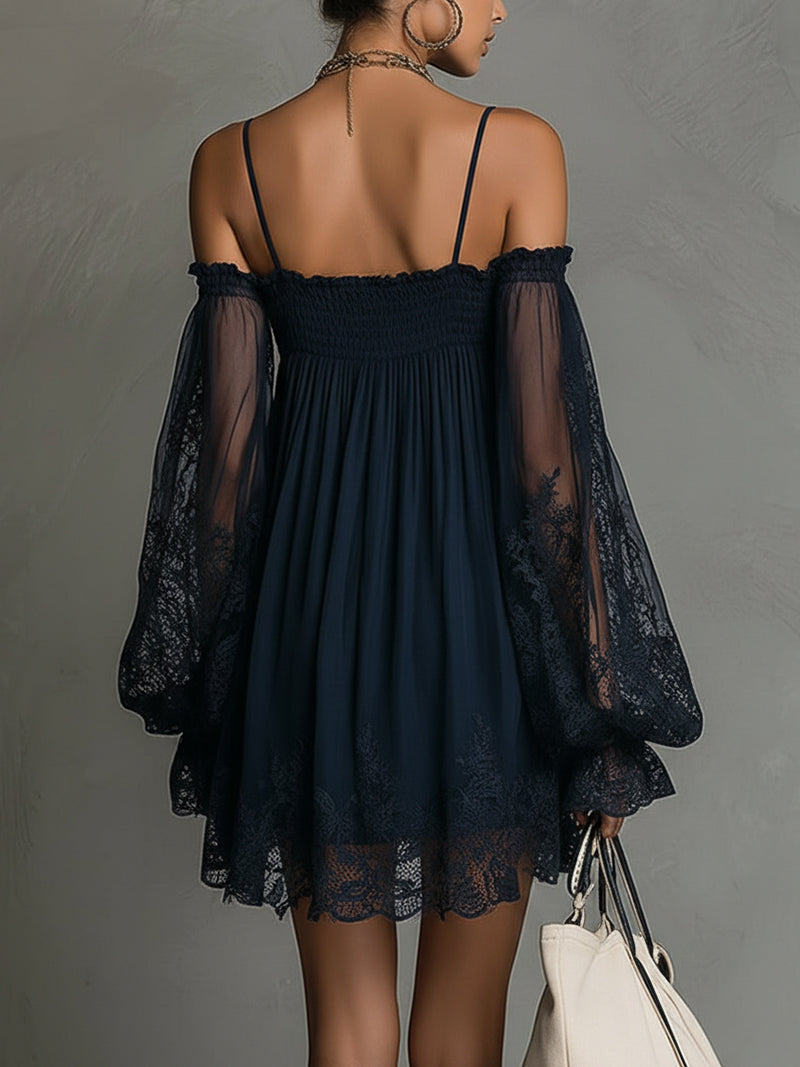 Noctira Lace Whisper Mini Dress