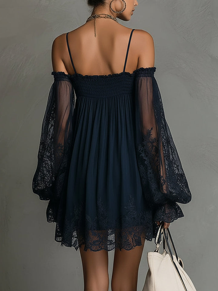 Noctira Lace Whisper Mini Dress