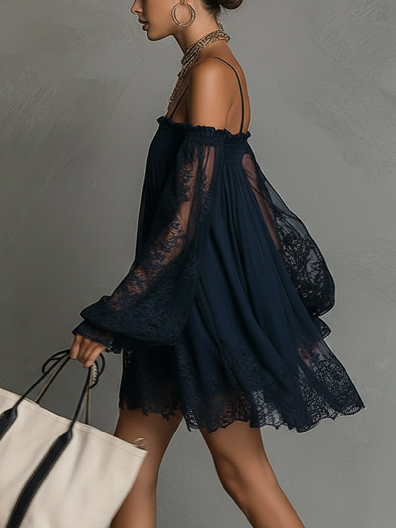 Noctira Lace Whisper Mini Dress