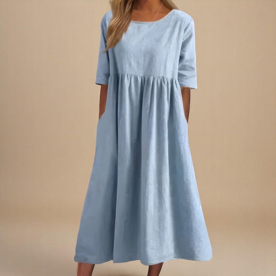 Aveline Soft Flow Midi Dress