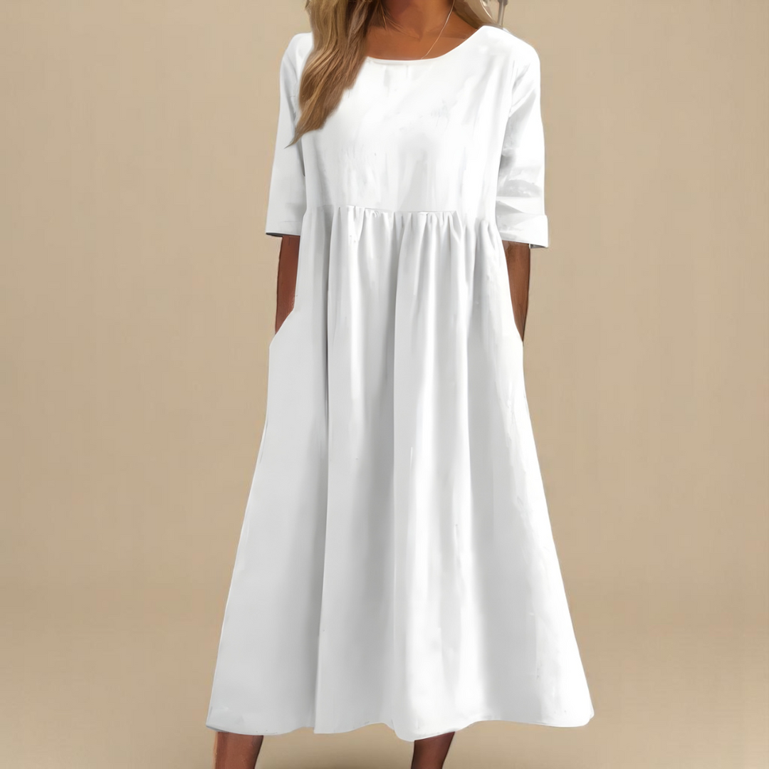 Aveline Soft Flow Midi Dress