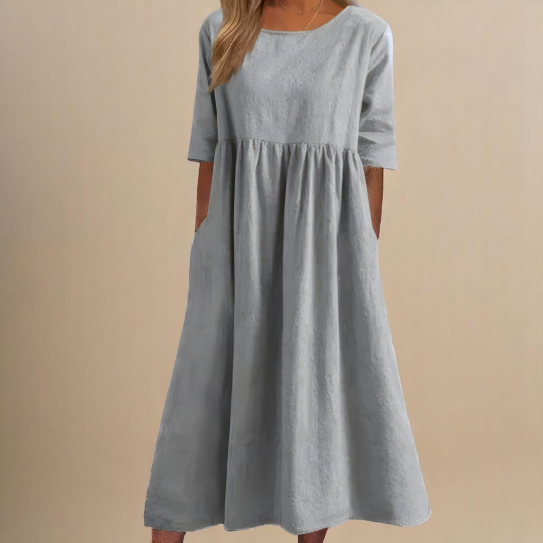 Aveline Soft Flow Midi Dress