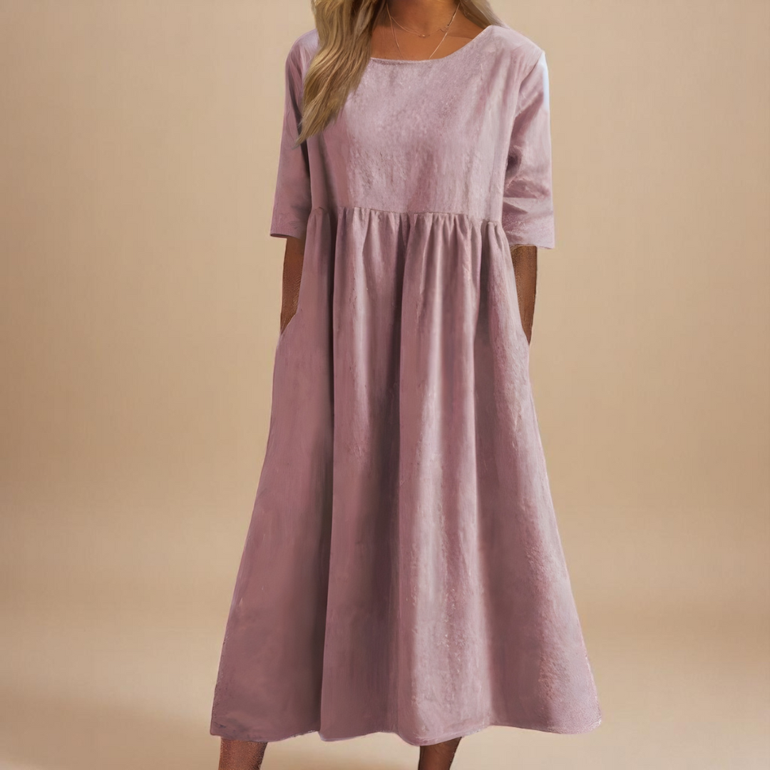 Aveline Soft Flow Midi Dress