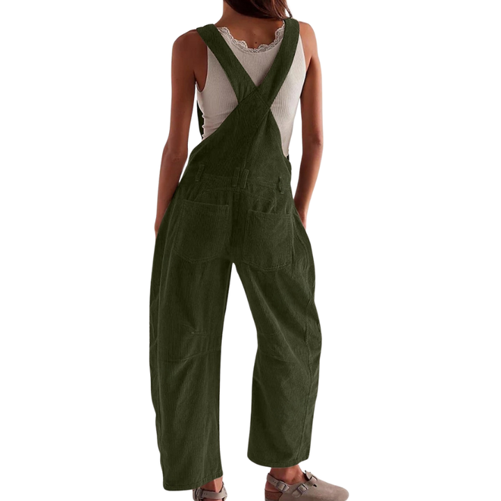Ethina Stylish Barrel Wide Leg Overall Jumpsuit