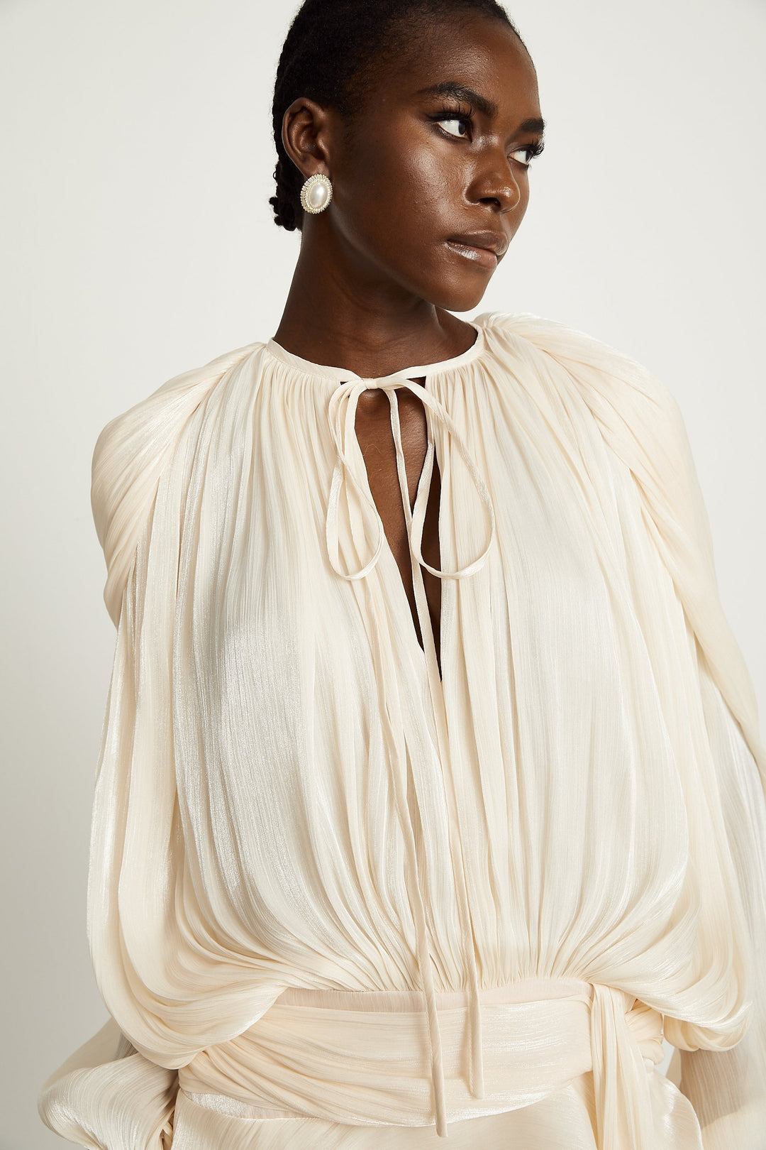 Eloria Pleated Ruffle Mini Dress