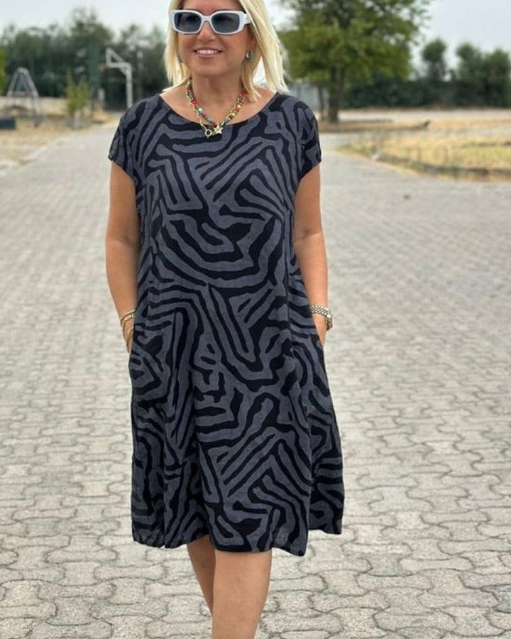 Avanela Round Neck Summer Dress