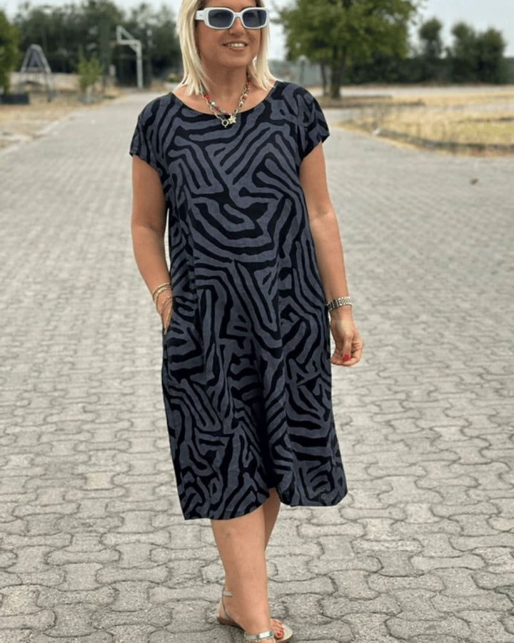 Avanela Round Neck Summer Dress