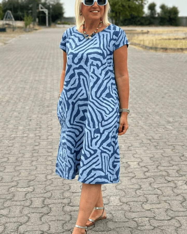 Avanela Round Neck Summer Dress