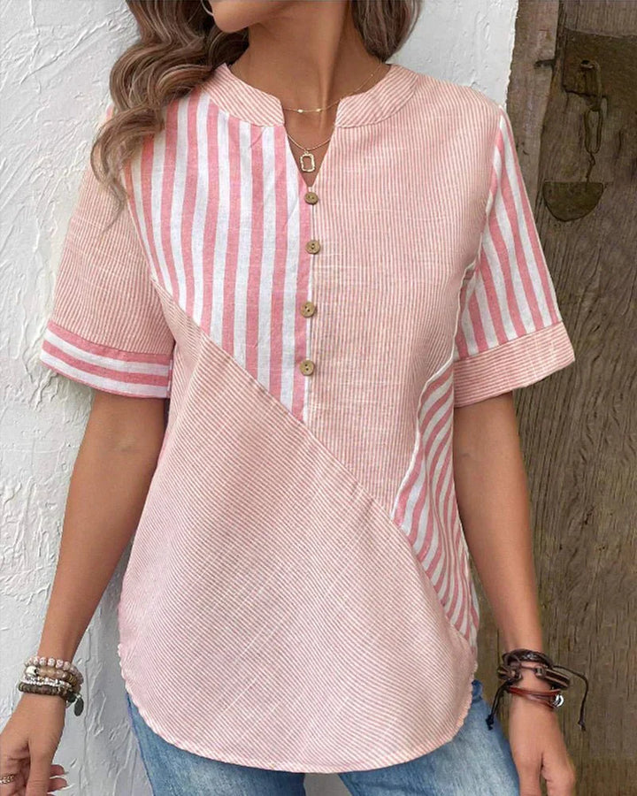 Serella Soft Stripe Blouse