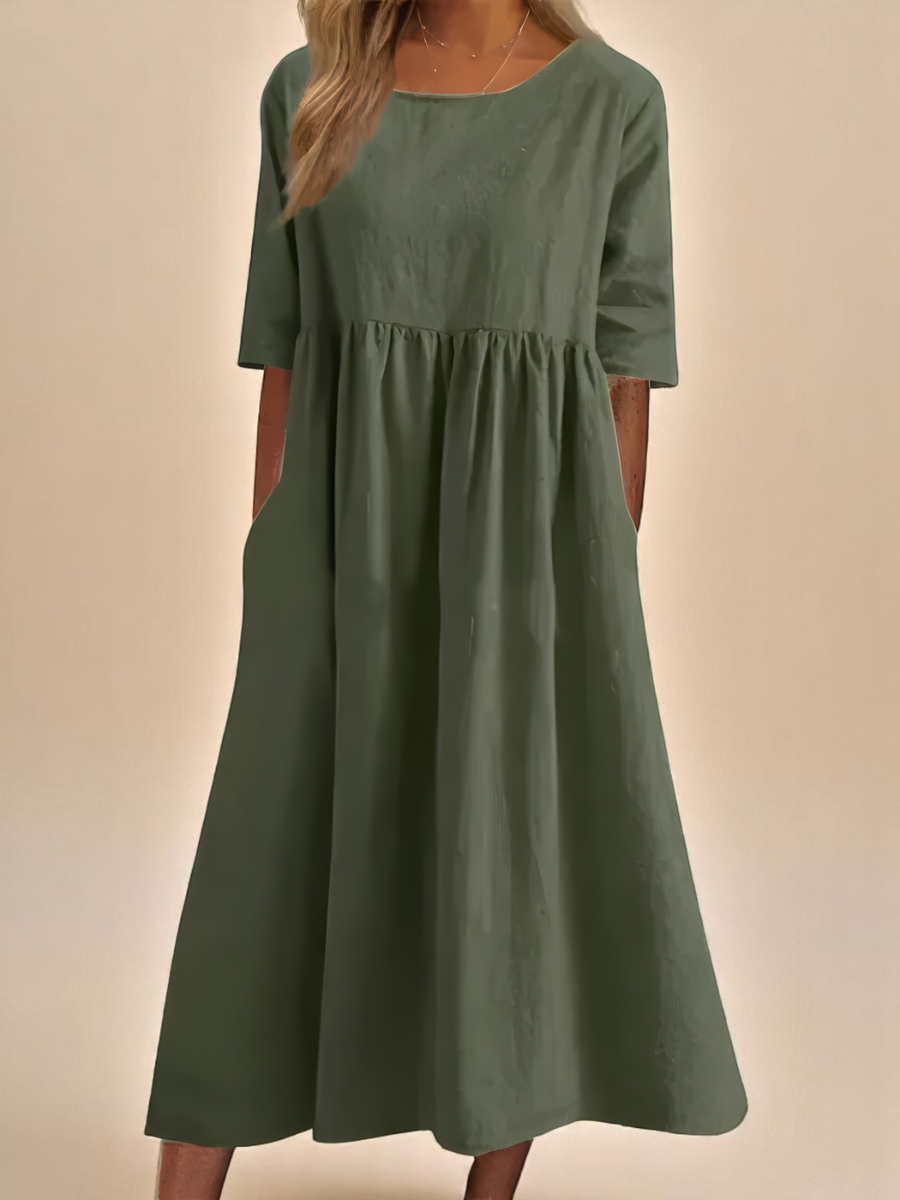 Aveline Soft Flow Midi Dress