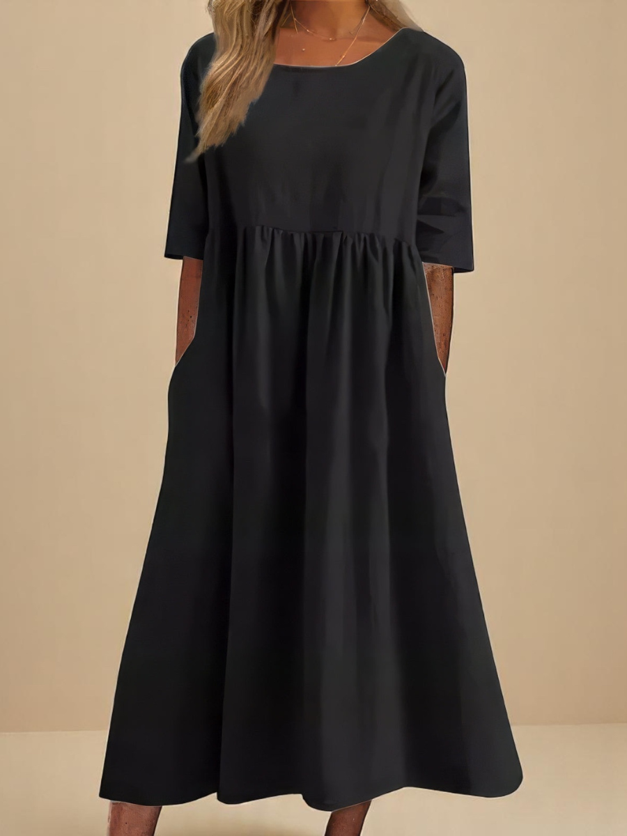 Aveline Soft Flow Midi Dress