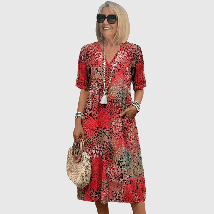 AzureWave Midi Dress