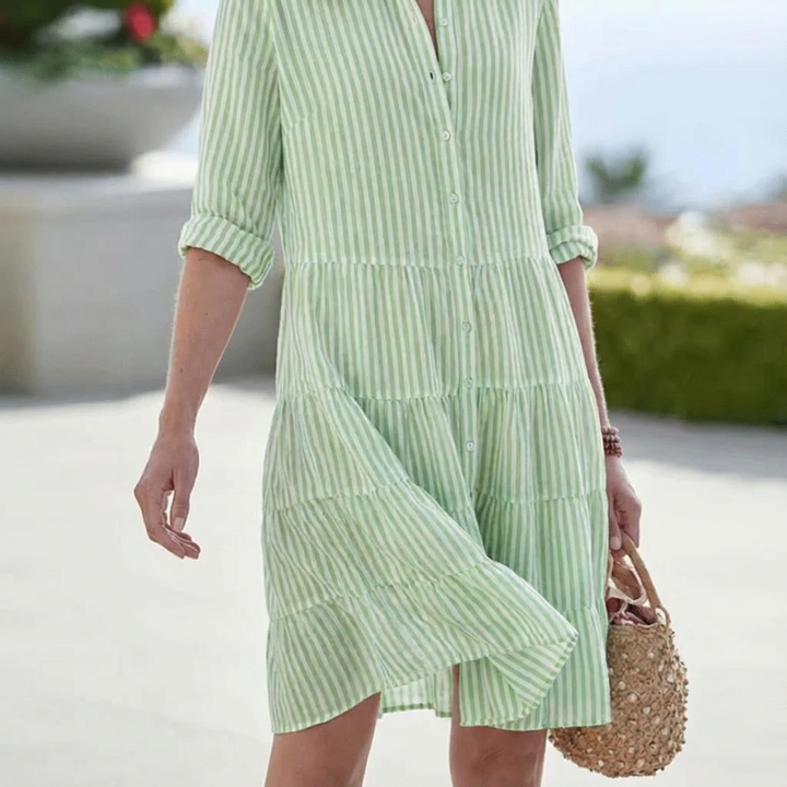 Sunlit Stripes Dress