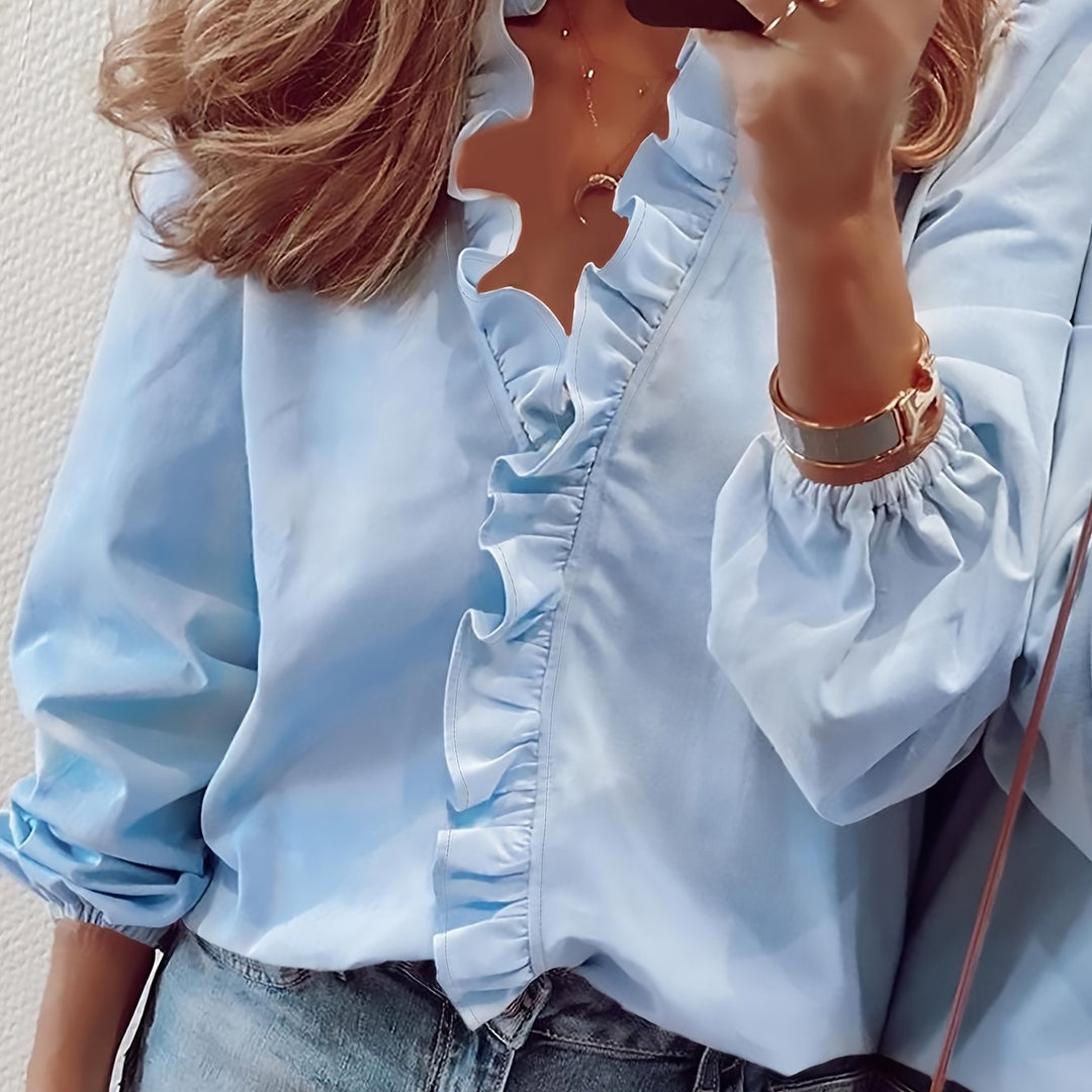 Lunara Soft Ruffle Blouse