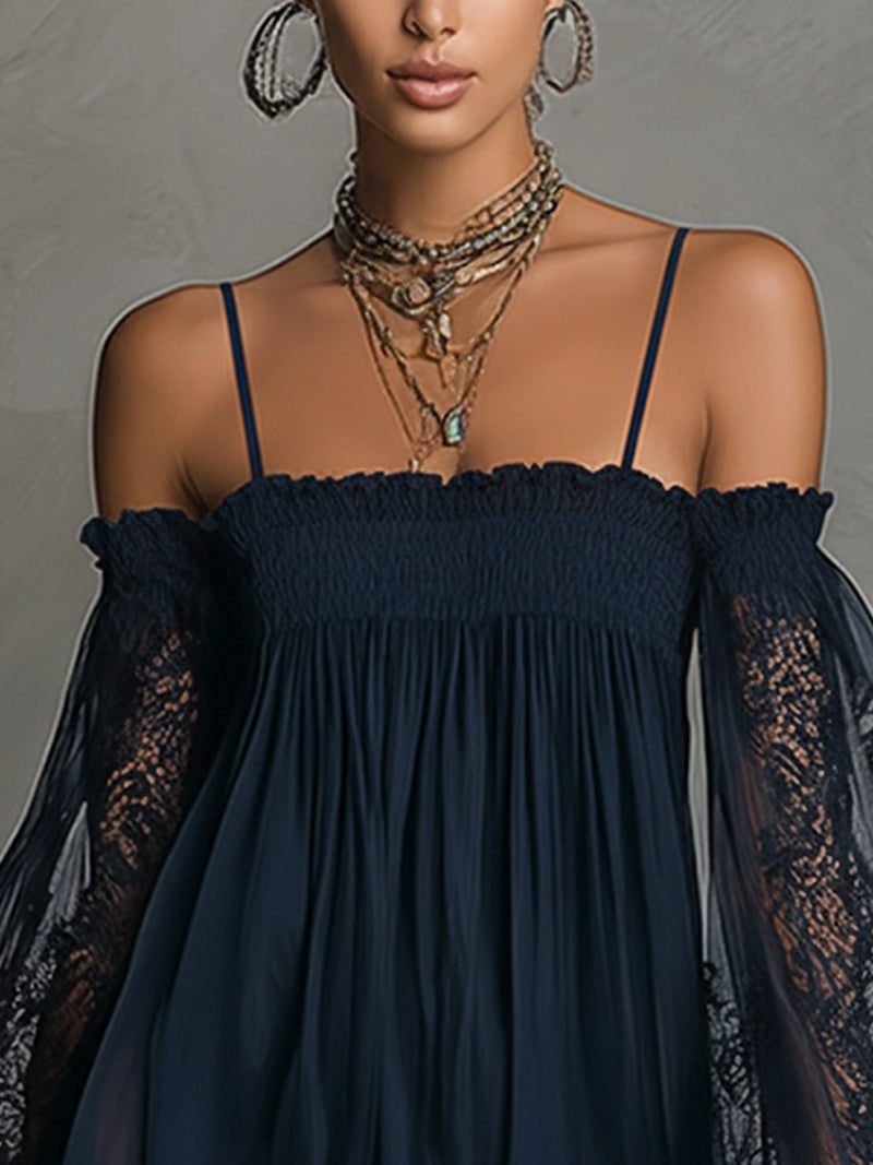Noctira Lace Whisper Mini Dress