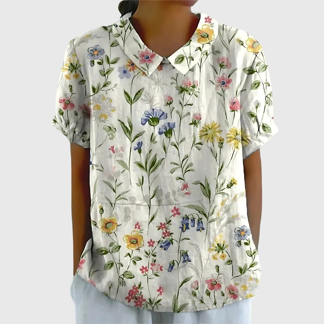 Jenna Floral Collar Blouse