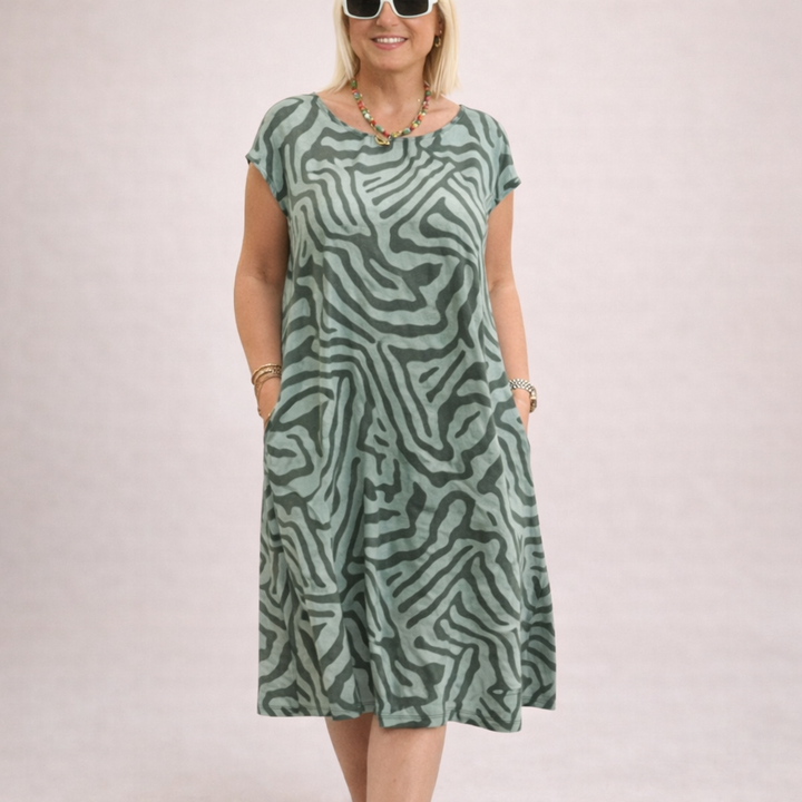 Avanela Round Neck Summer Dress