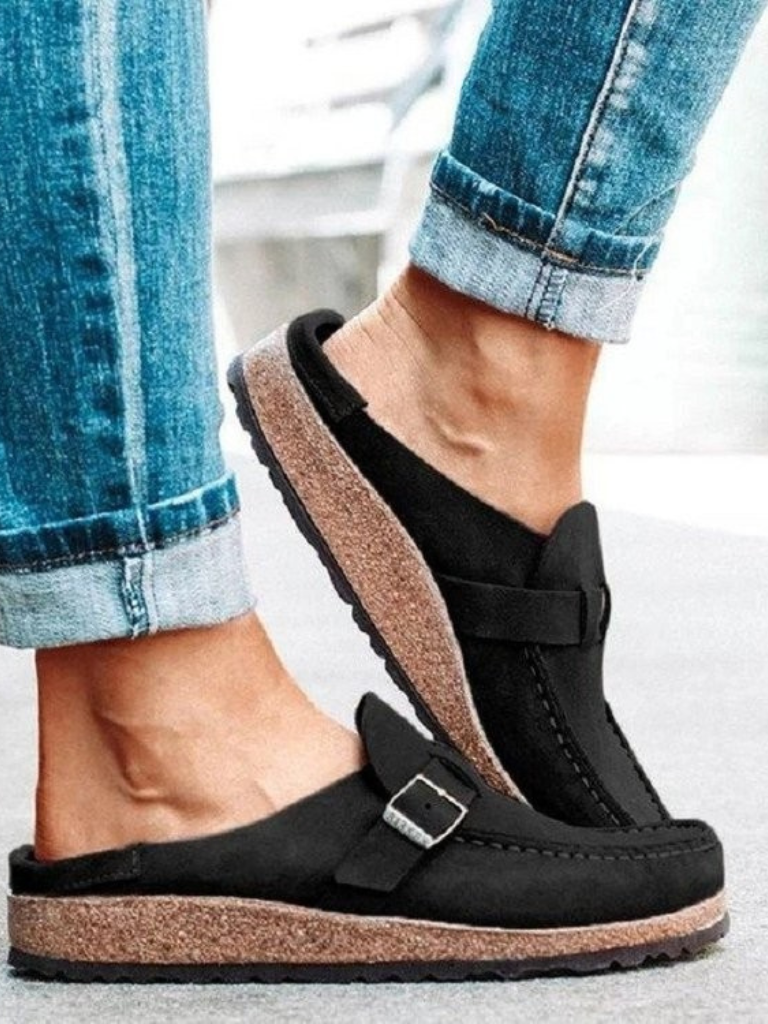 Rowan Comfort Buckle Clogs