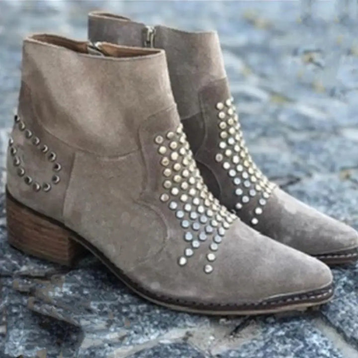 Rivelle Stud Detail Ankle Boots