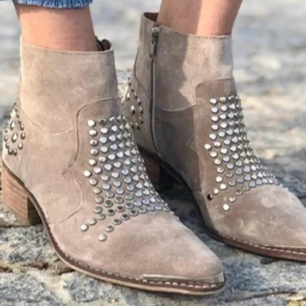 Rivelle Stud Detail Ankle Boots