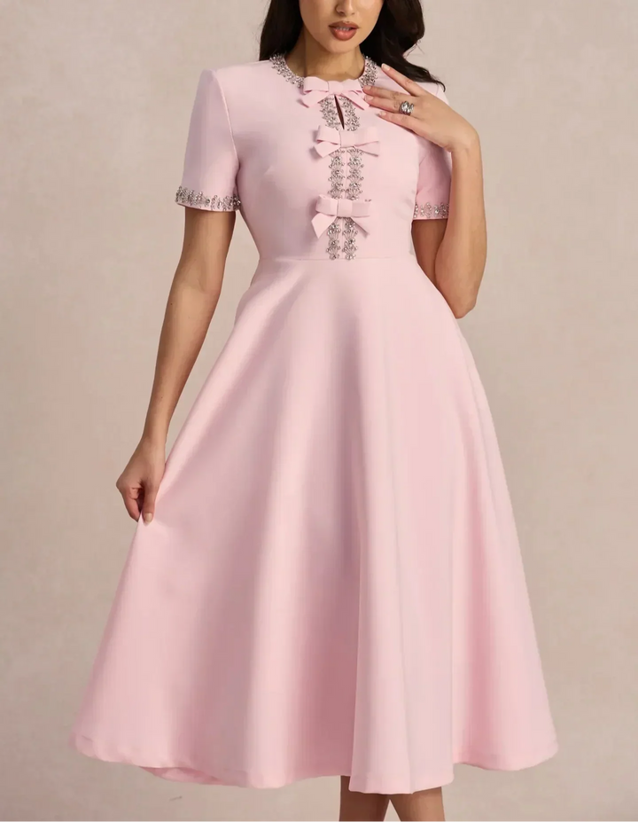 Elara Grace A-Line Dress