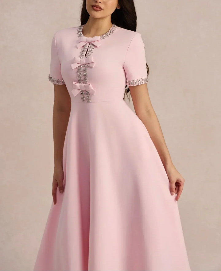 Elara Grace A-Line Dress