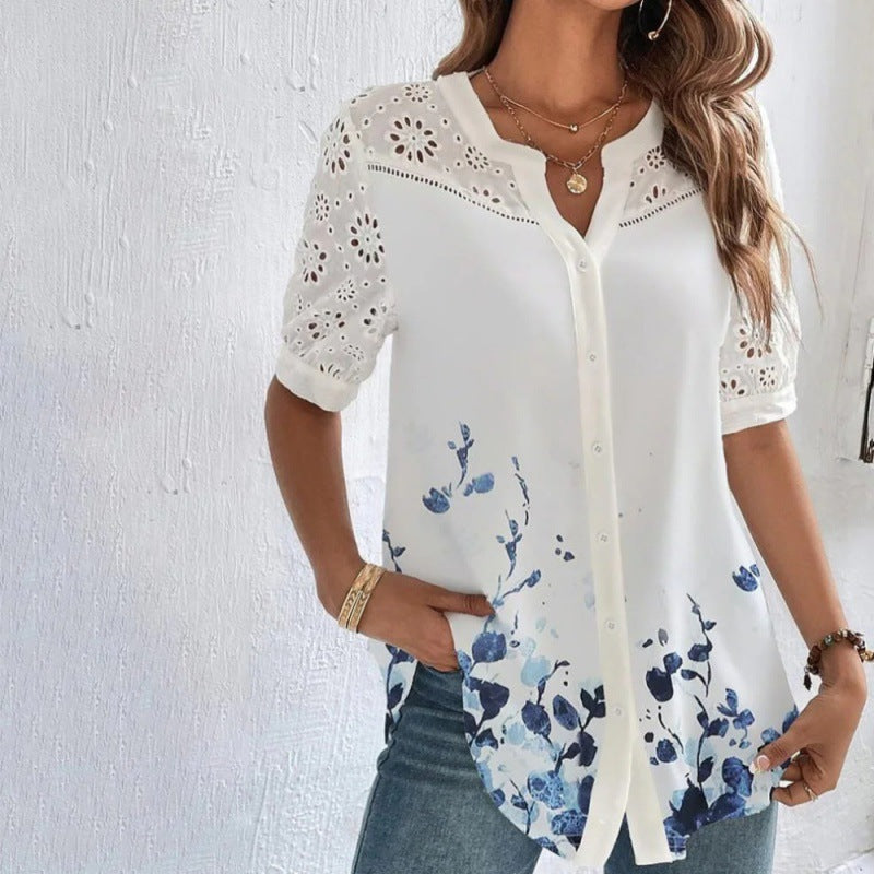 Velmira Lace Garden Blouse