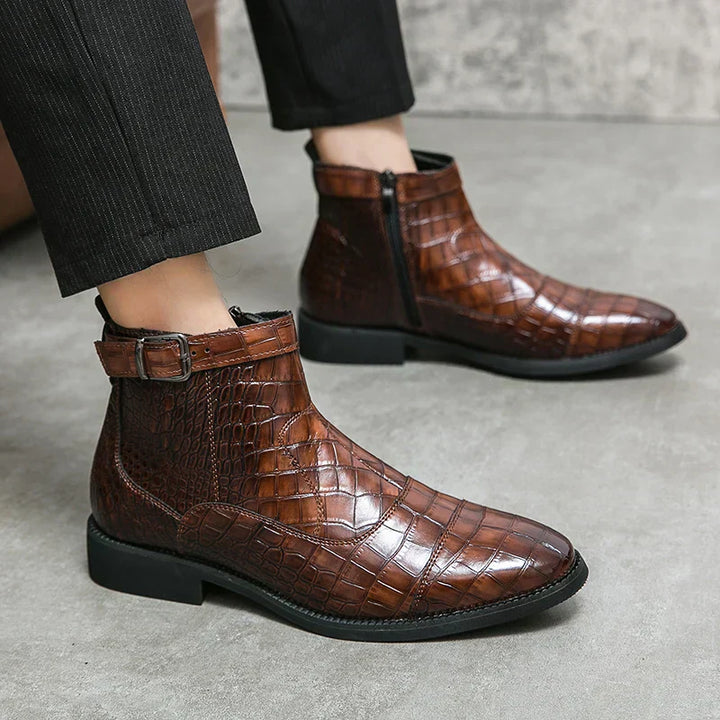 Matteo | Buckle Ankle Boots