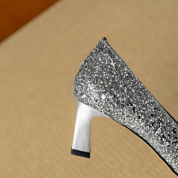 Lumina Glitter Pumps