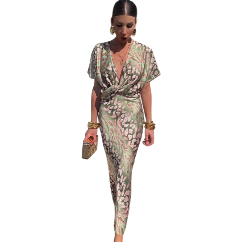 Nerelle Wrap Flow Maxi Dress