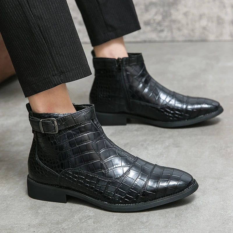 Matteo | Buckle Ankle Boots