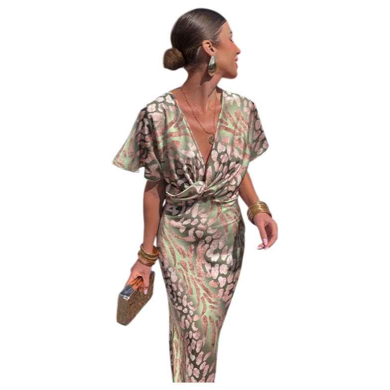 Nerelle Wrap Flow Maxi Dress