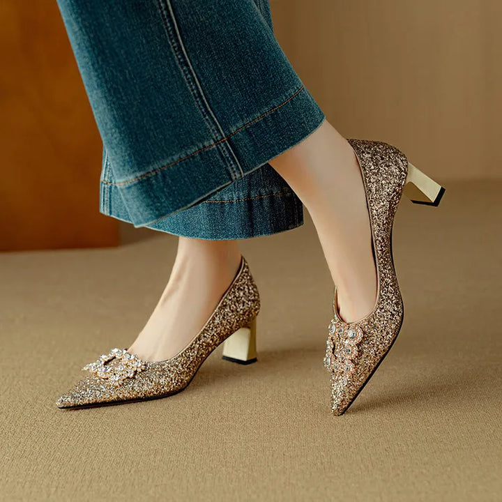 Lumina Glitter Pumps