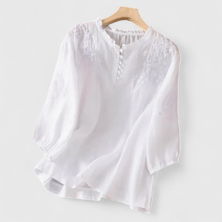 Rosalie Embroidered Soft Blouse