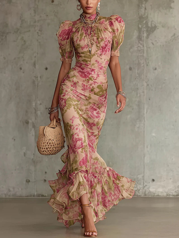 Veloria Rose Flow Maxi Dress