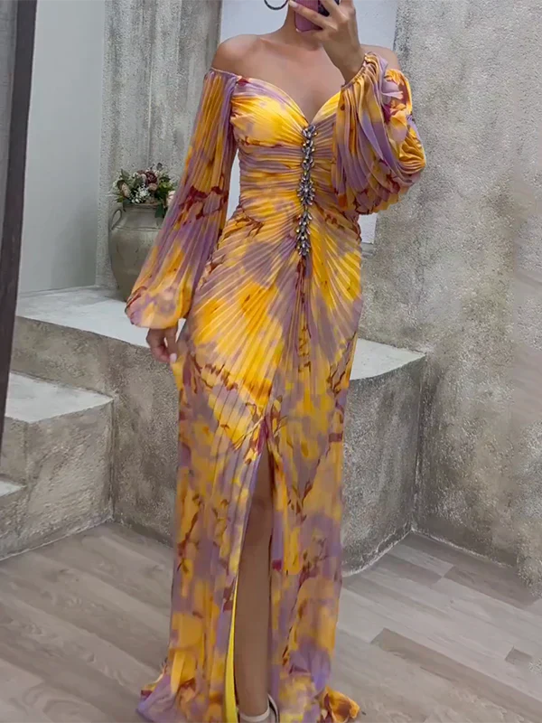 Soleira Sunset Draped Gown