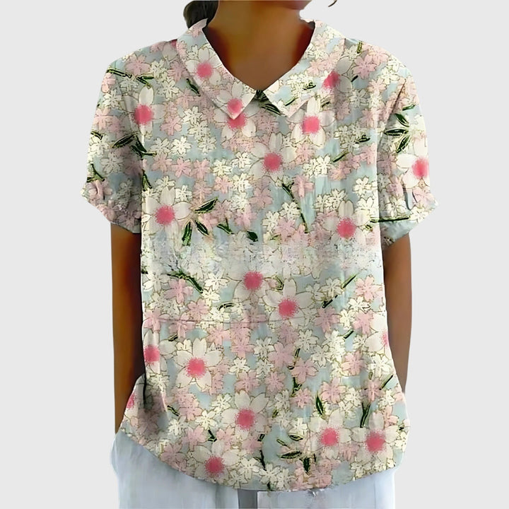 Jenna Floral Collar Blouse