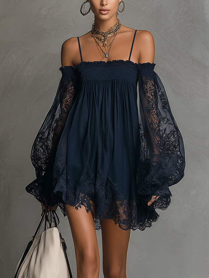 Noctira Lace Whisper Mini Dress