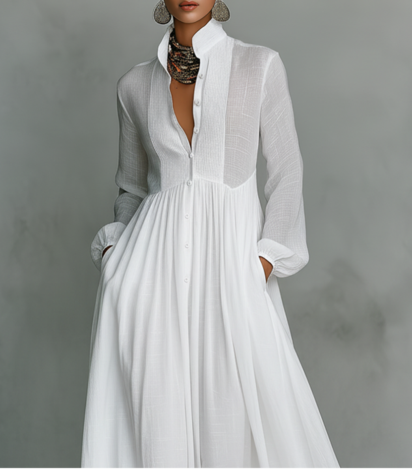 Liora Button Flow Dress