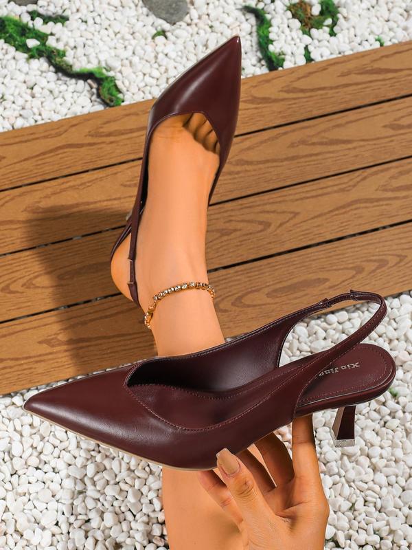 Selmira Pointed Slingback Heels