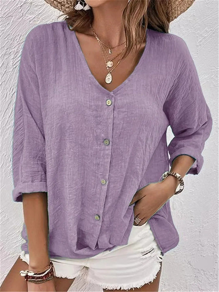 Serenna Breeze Button Top