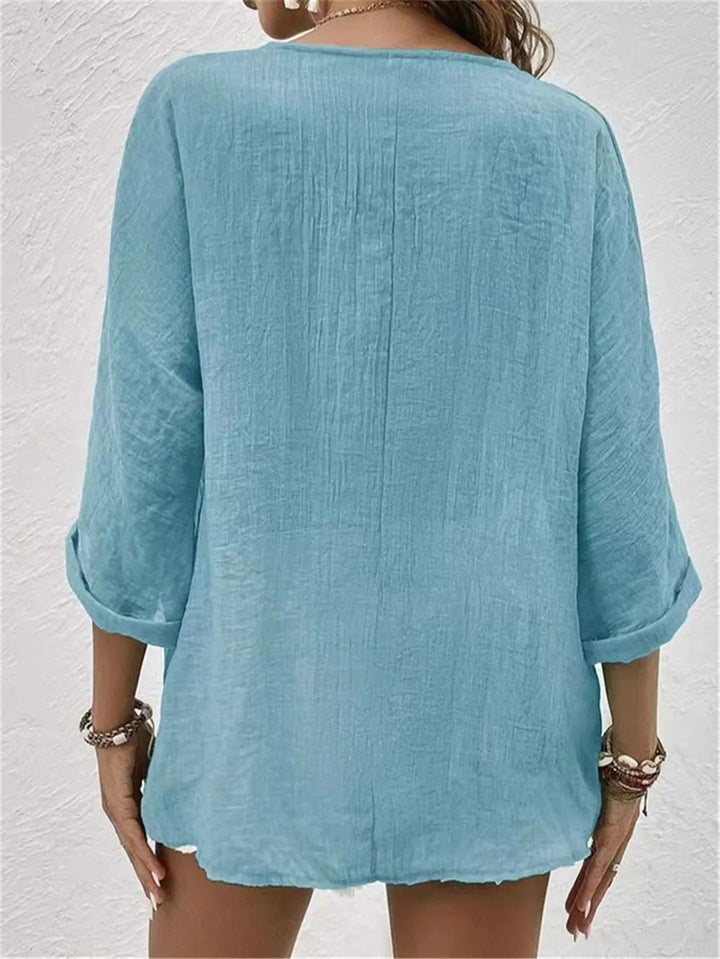 Serenna Breeze Button Top