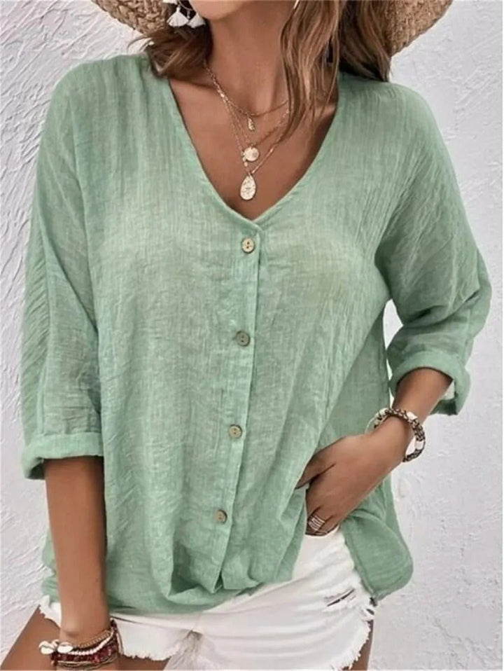 Serenna Breeze Button Top