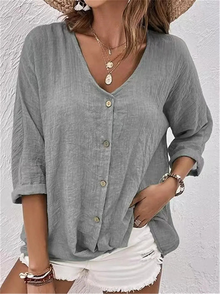 Serenna Breeze Button Top