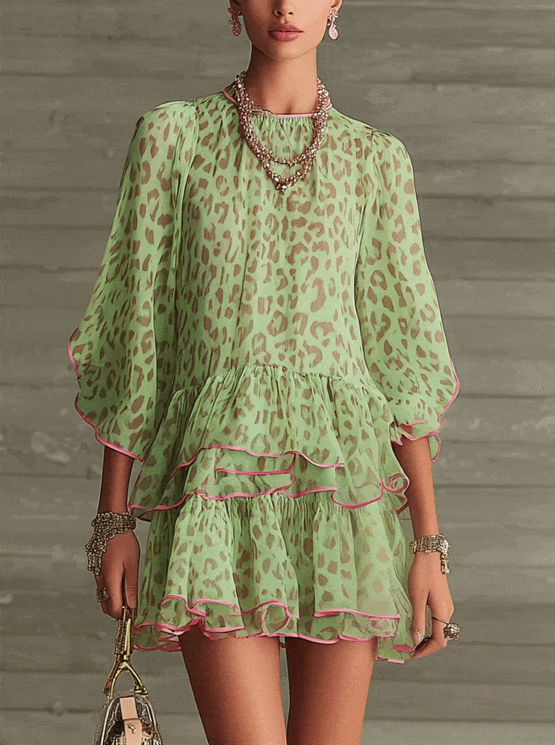 Zerina Wild Ruffle Mini Dress