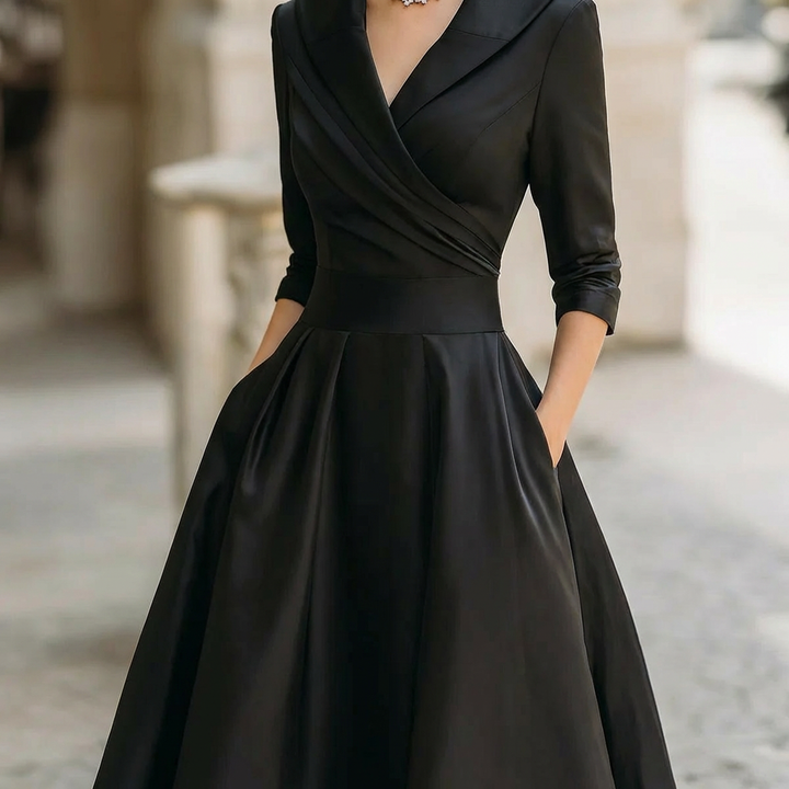 Verite Midi Wrap Dress