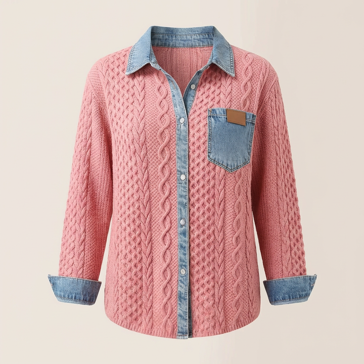 Juliette Knit Denim Shirt